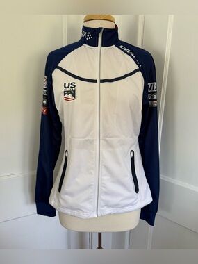 Craft US Ski Team Jacket Women M Full Zip Softshell USA Toyota GoPro Xfinity